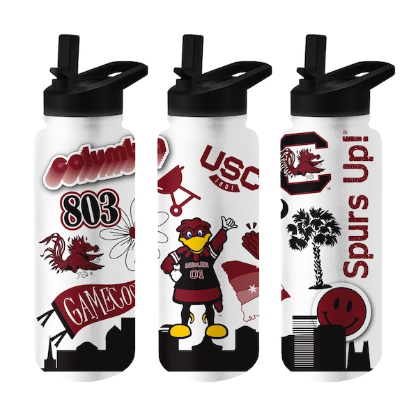 Logo Brands South Carolina 34oz Native Quencher Bottle 208-S34QB-63 - main